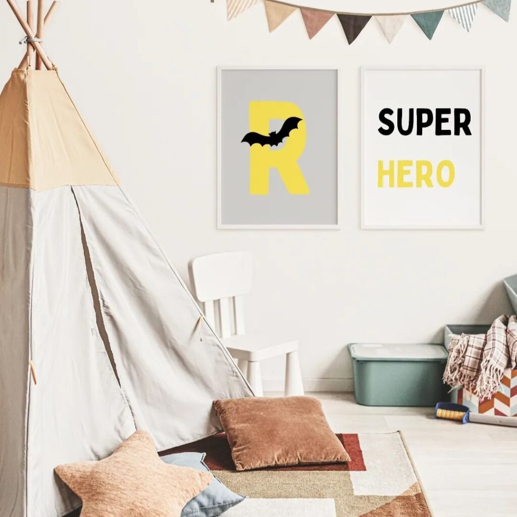 superhero kids room