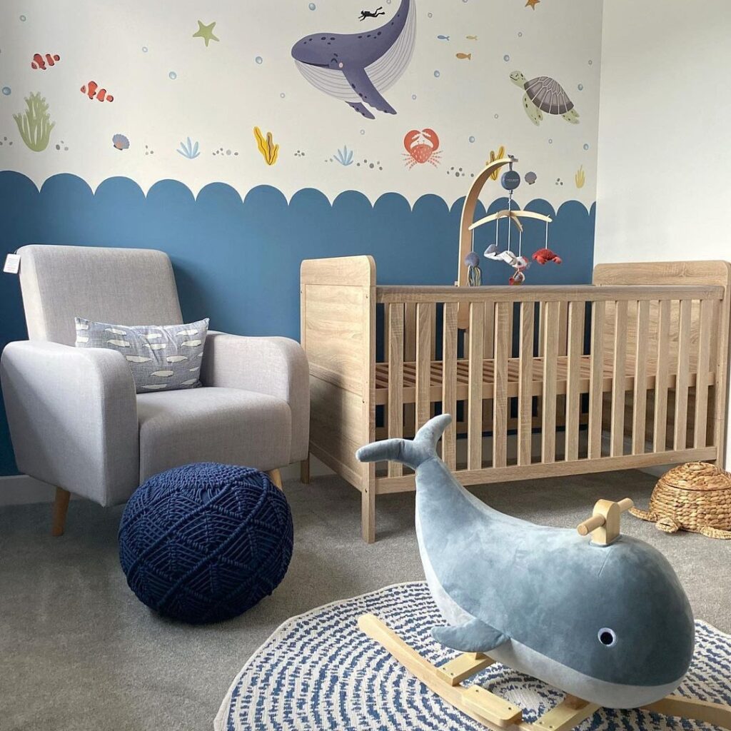 whale nursery decor